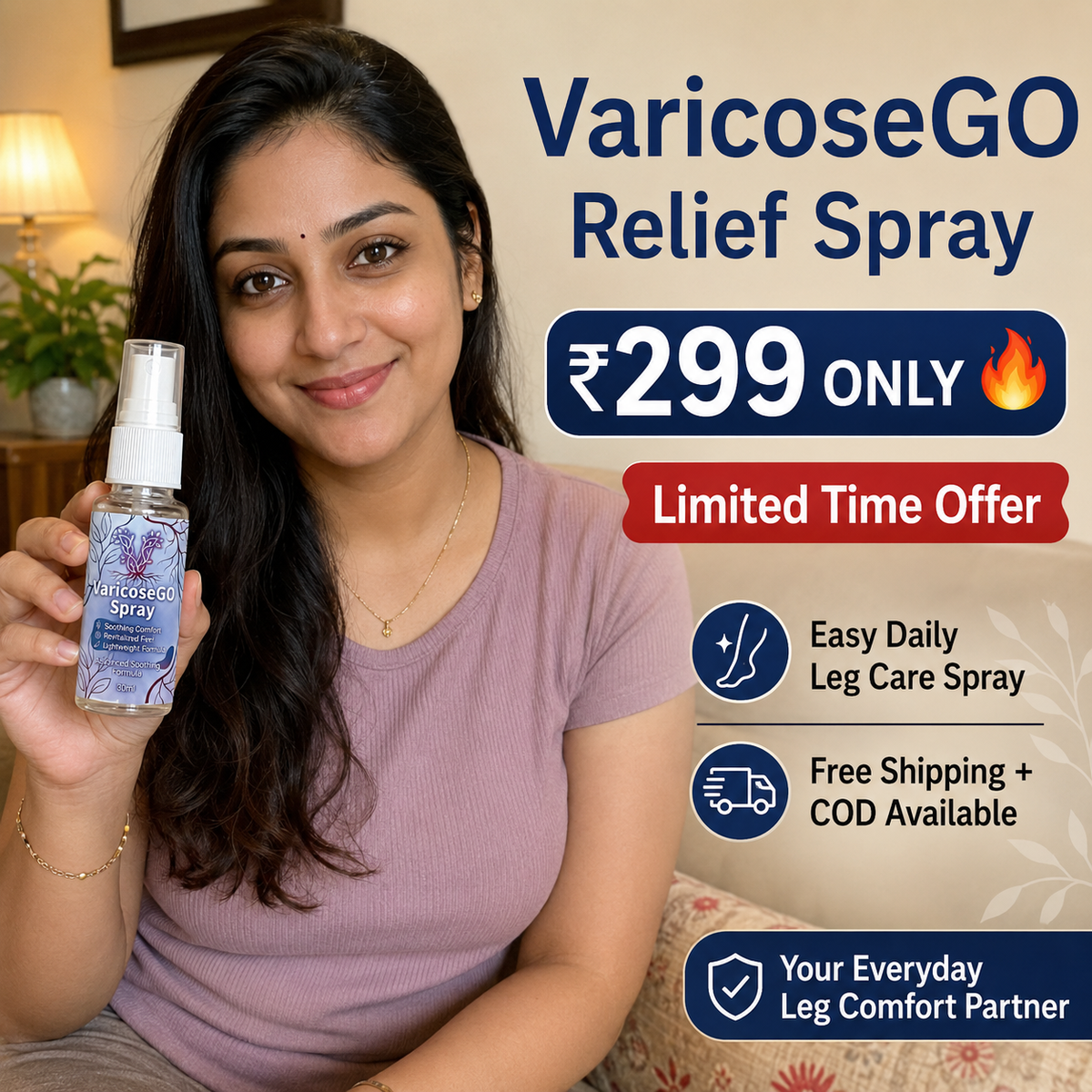 VaricoseGO Relief Herbal Varicose Relief Spray
