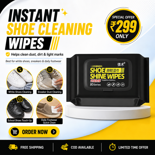 Instant Shoes Cleaning Wipes