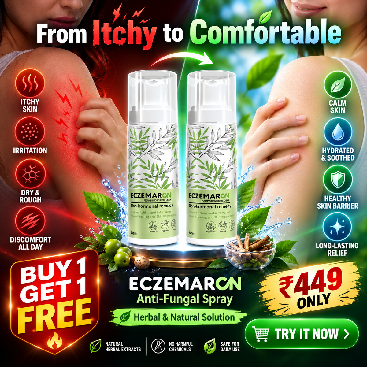Eczemaron Anti-Fungal Spray-🔥 BUY 1 GET 1 FREE 🔥