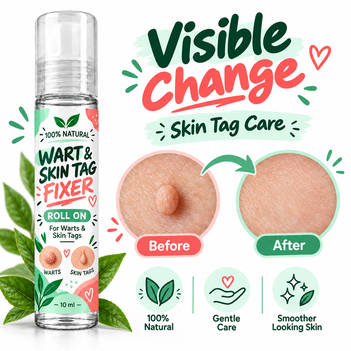 Warts & Skin Tags Fixer Roll On