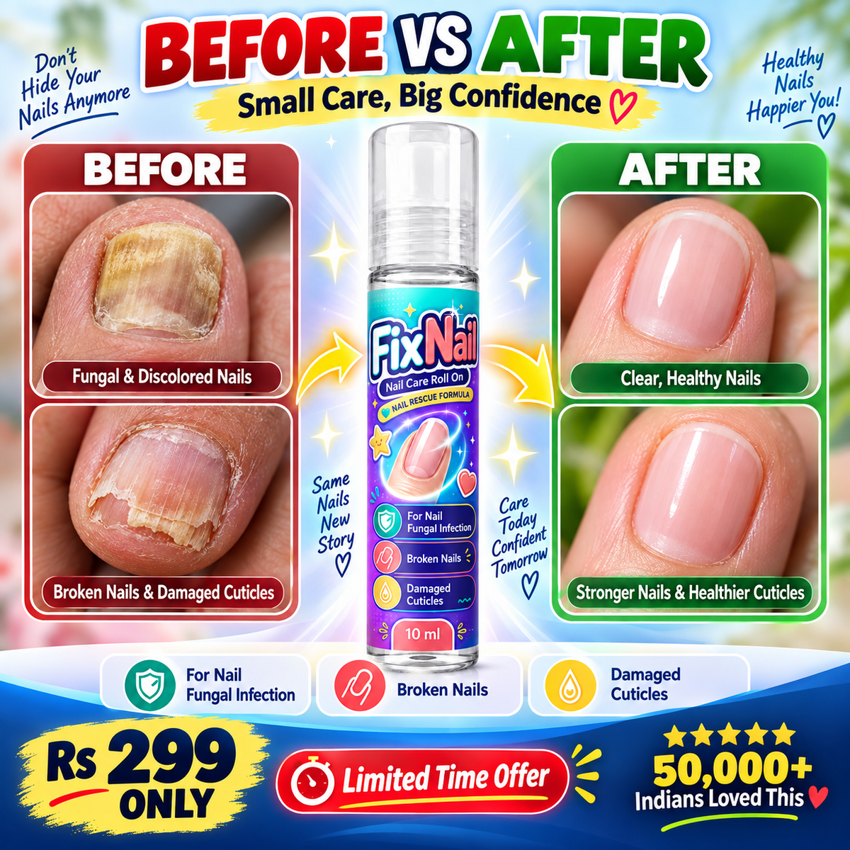 FixNail Nail Care Roll On