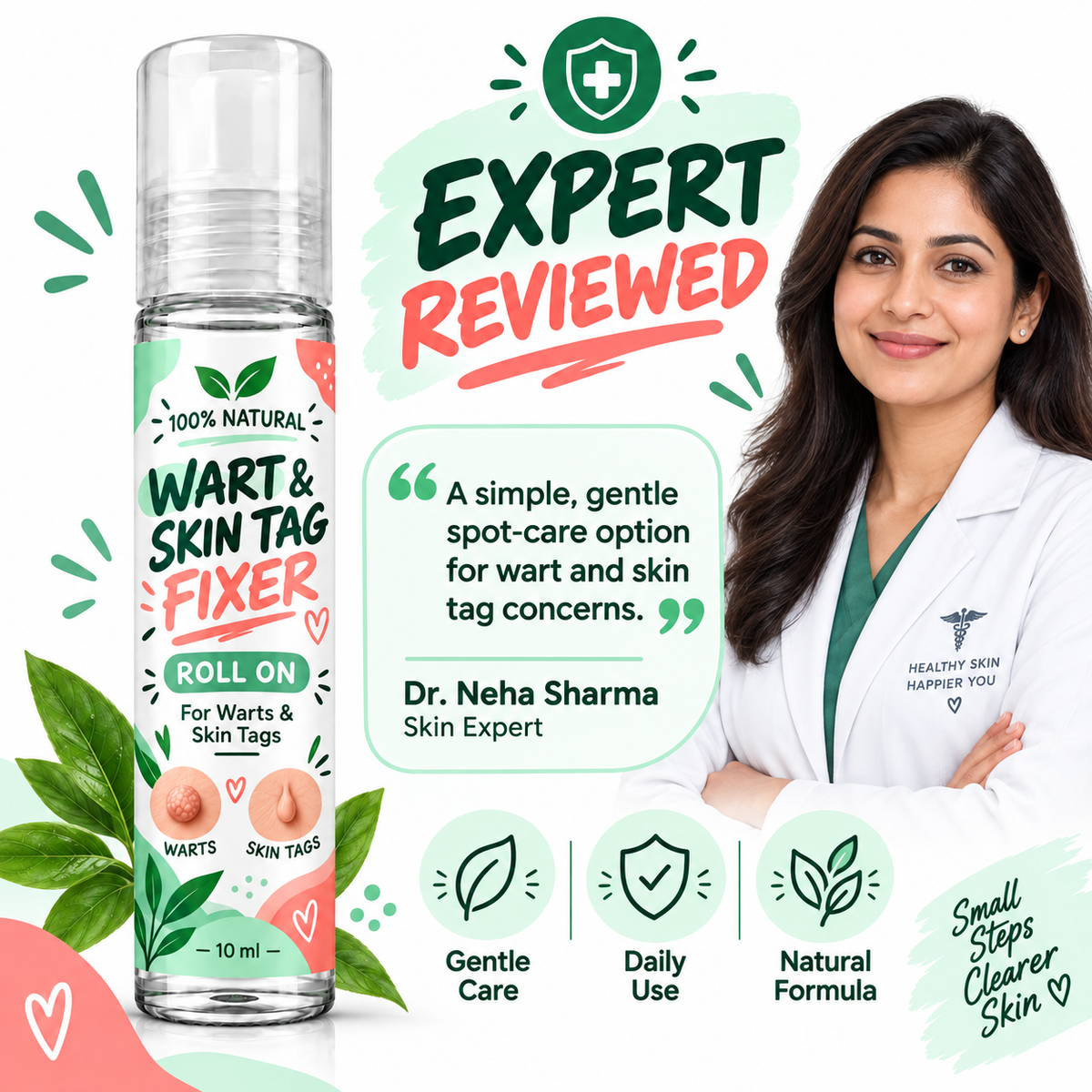 Warts & Skin Tags Fixer Roll On