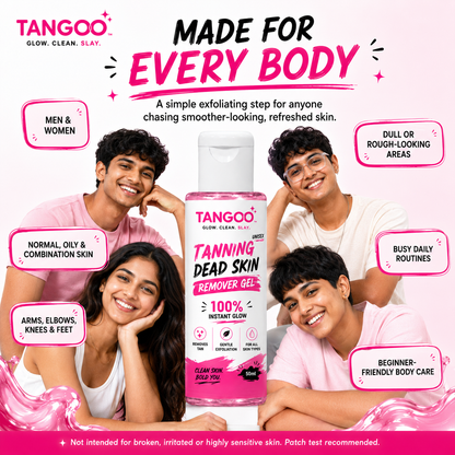 Tangoo Instant Glow Exfoliating Gel – Hand, Neck, Elbow & Knee Care