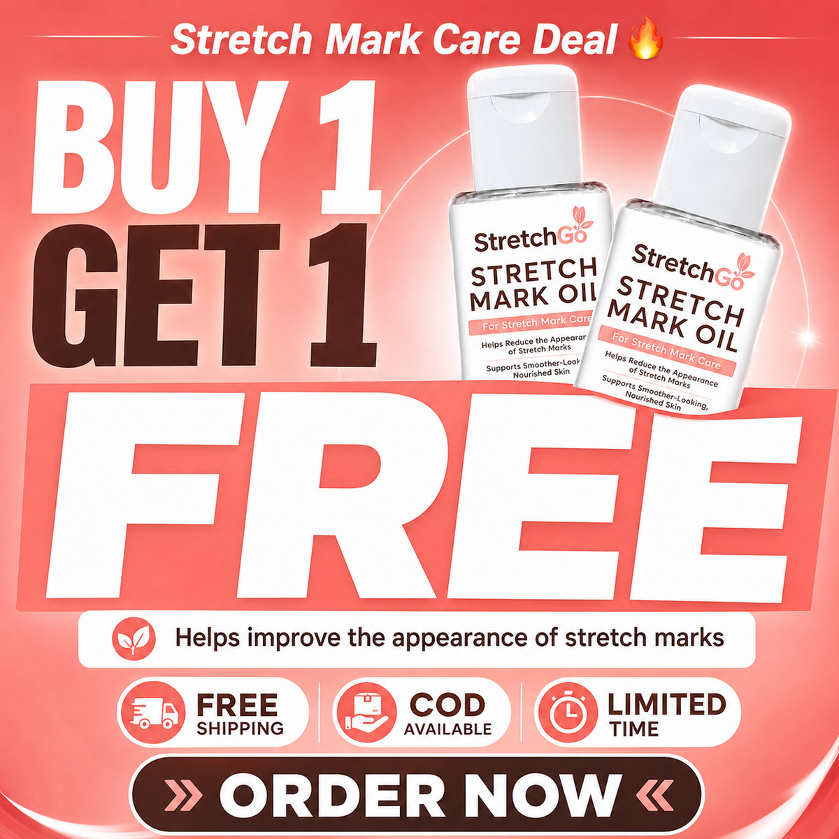 Stretchgo  Stretchmark Removal Herbal Oil