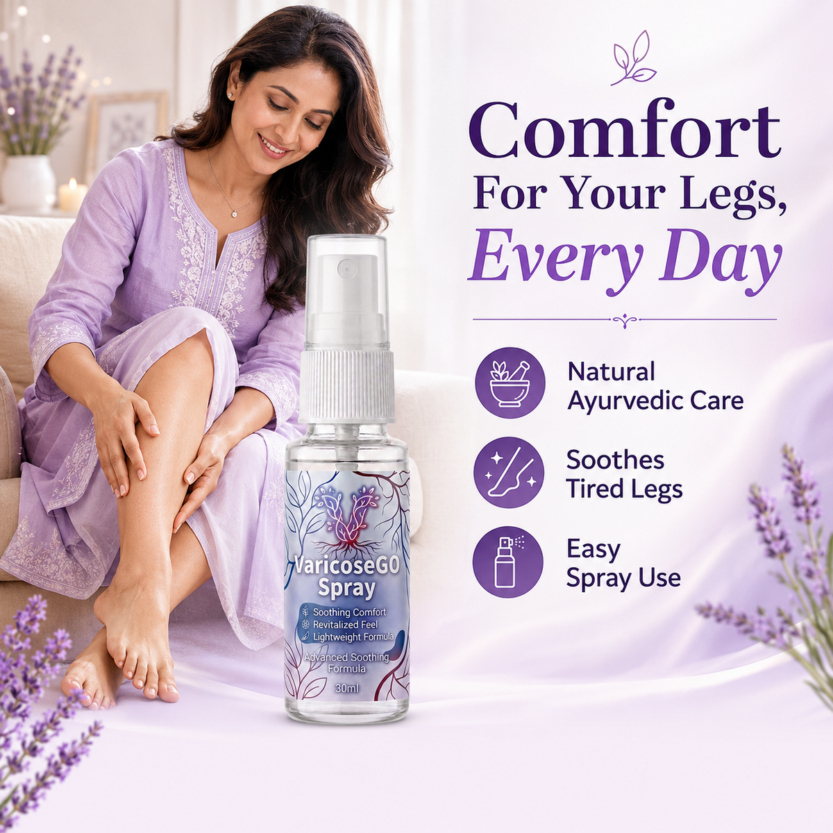 VaricoseGO Relief Herbal Varicose Relief Spray
