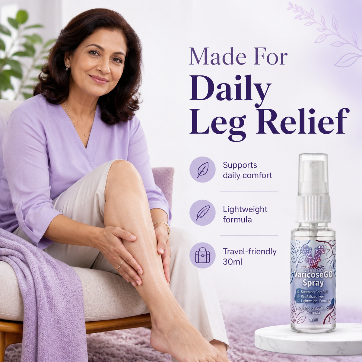 VaricoseGO Relief Herbal Varicose Relief Spray