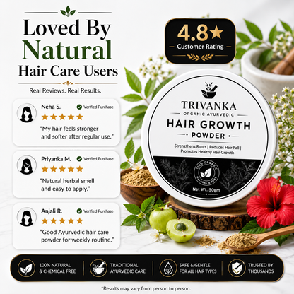 Trivanka Organic Ayurvedic Hair Growth Powder