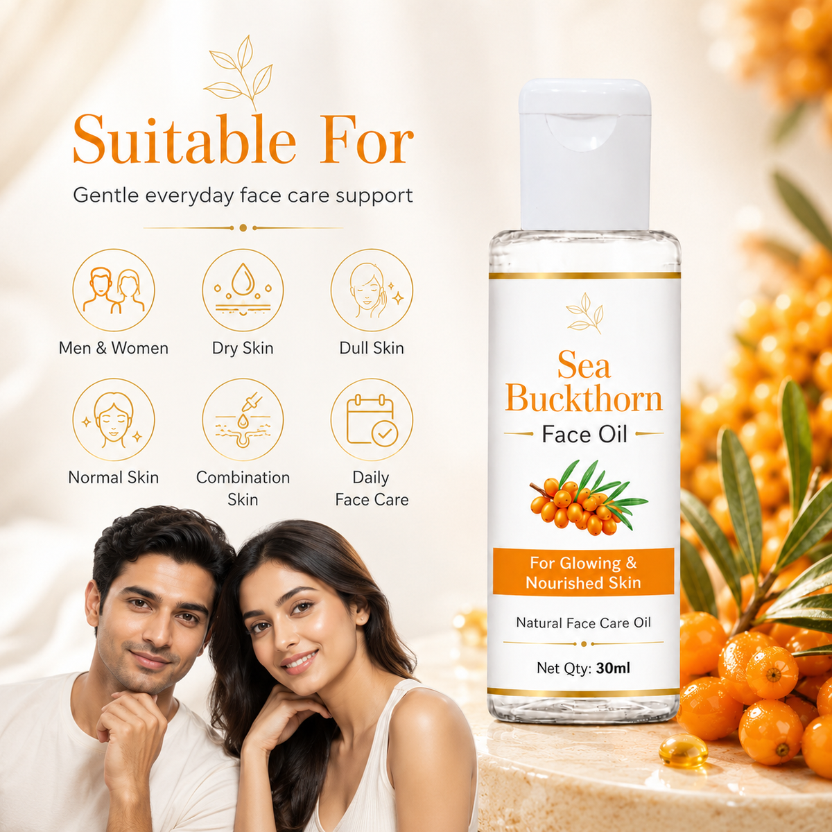 Sea Buckthorn Face Care Herbal Oil