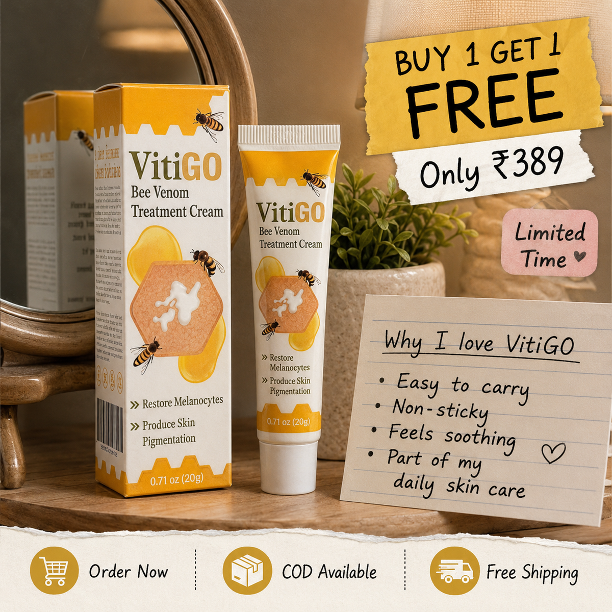 VitiGO Corrector Cream - BUY 1 GET 1 FREE 🔥