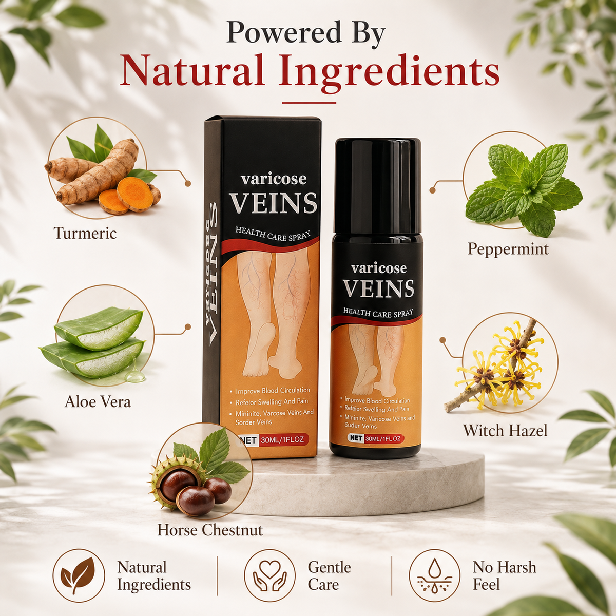 Turmeric Varicose Veins Relief Herbal Spray🌿