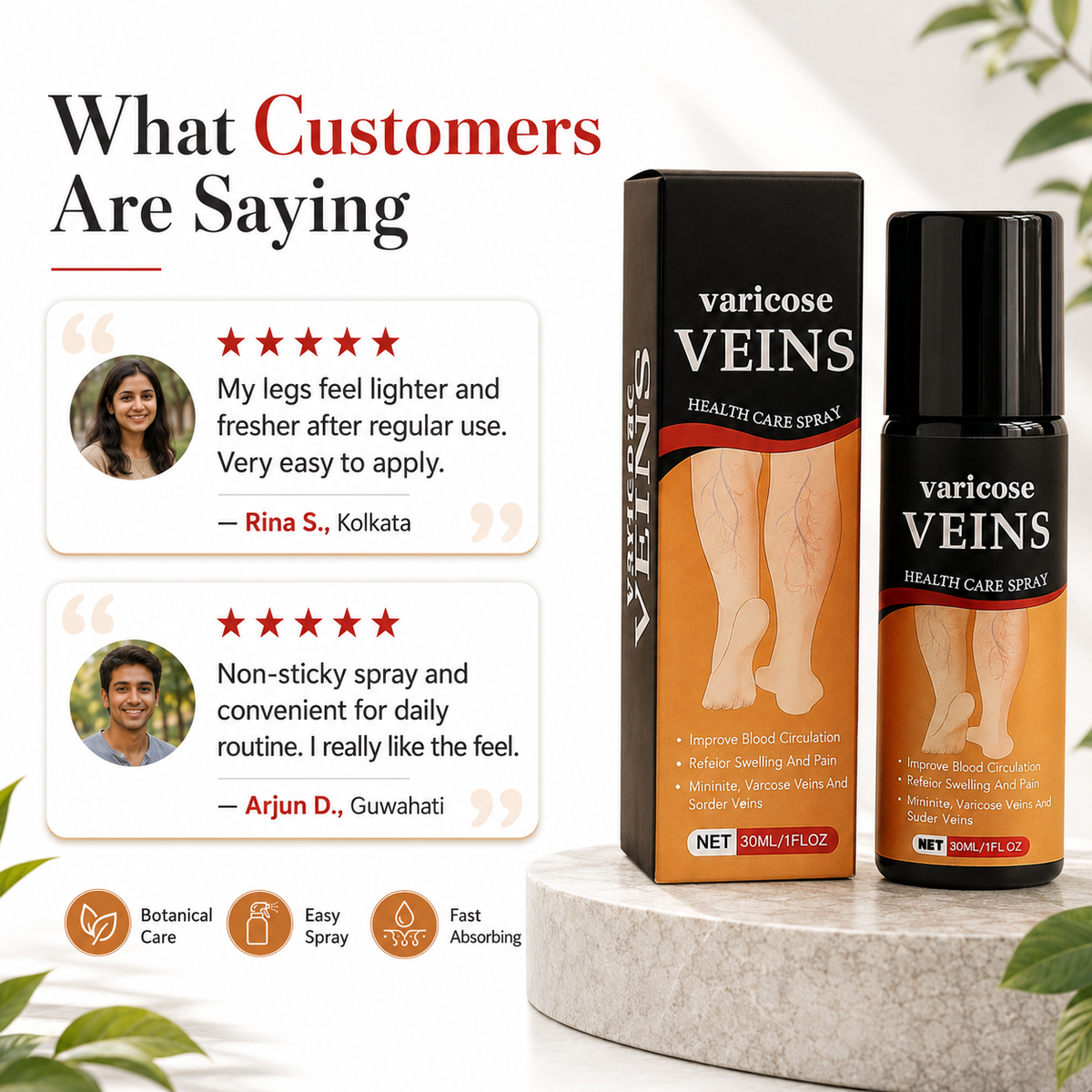 Turmeric Varicose Veins Relief Herbal Spray🌿