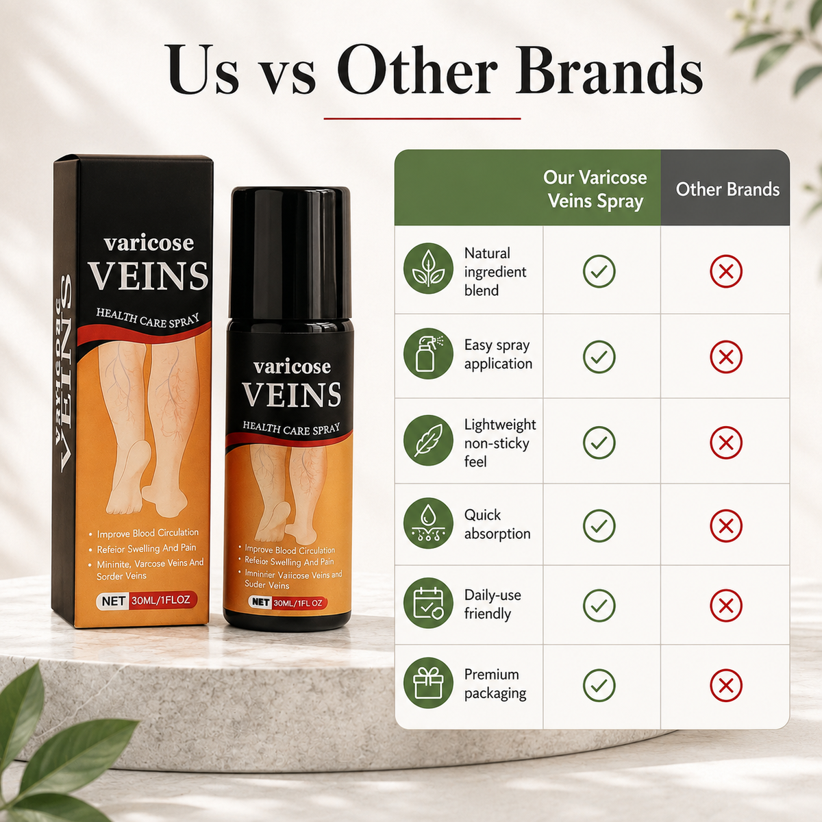 Turmeric Varicose Veins Relief Herbal Spray🌿