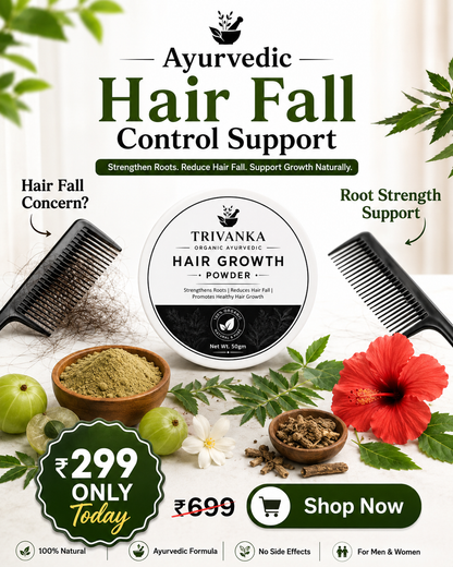 Trivanka Organic Ayurvedic Hair Growth Powder