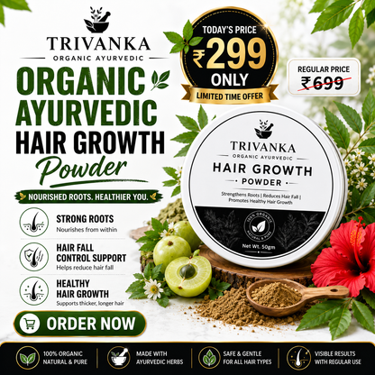 Trivanka Organic Ayurvedic Hair Growth Powder