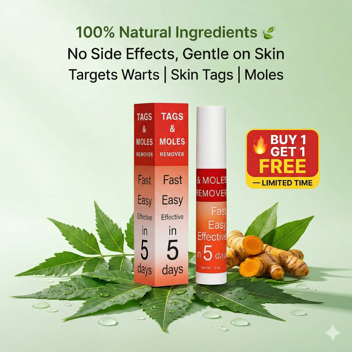 Warts & Tags Remover Roll On - (Buy 1 Get 1 Free🔥🔥)