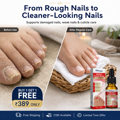 Toenail Nail Repair Oil for Damaged & Weak Nails – Buy 1 Get 1 FREE 🔥