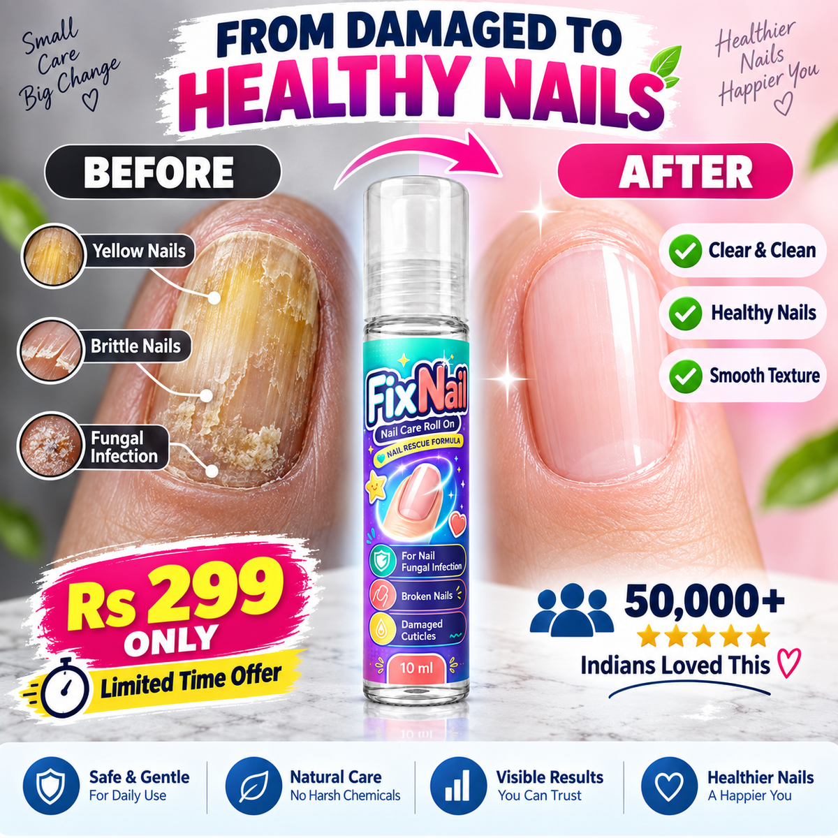 FixNail Nail Care Roll On